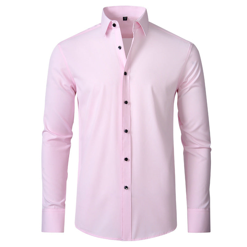 Men's Slim Fit Crease-Resistant Stretch Formal Shirt
