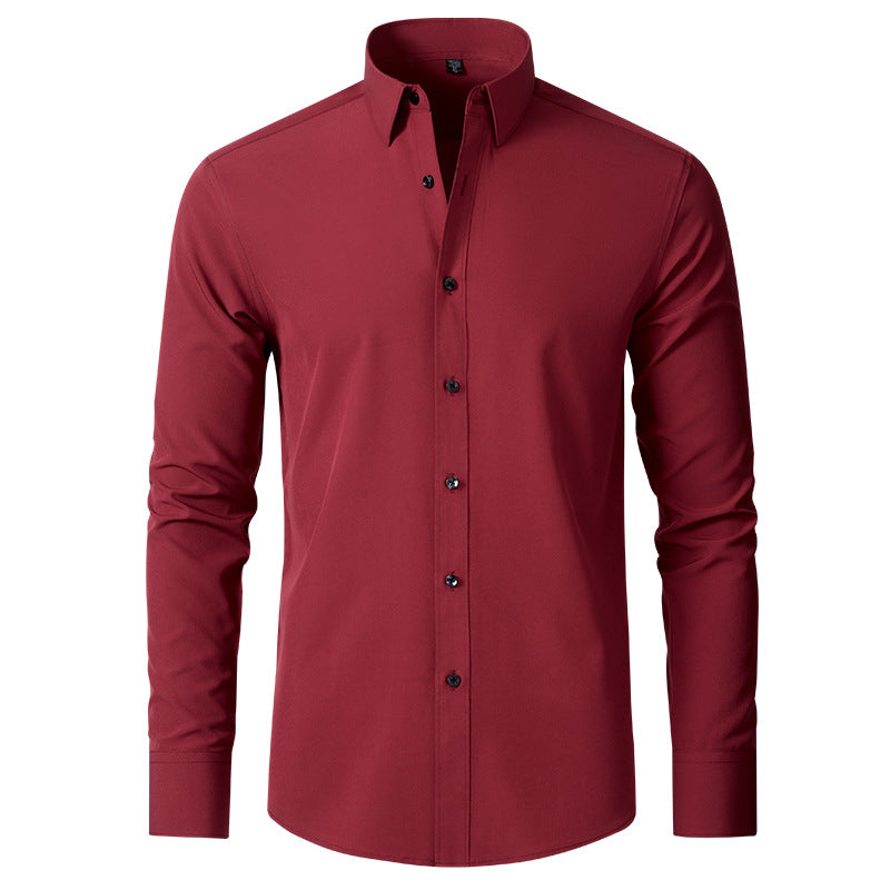Men's Slim Fit Crease-Resistant Stretch Formal Shirt