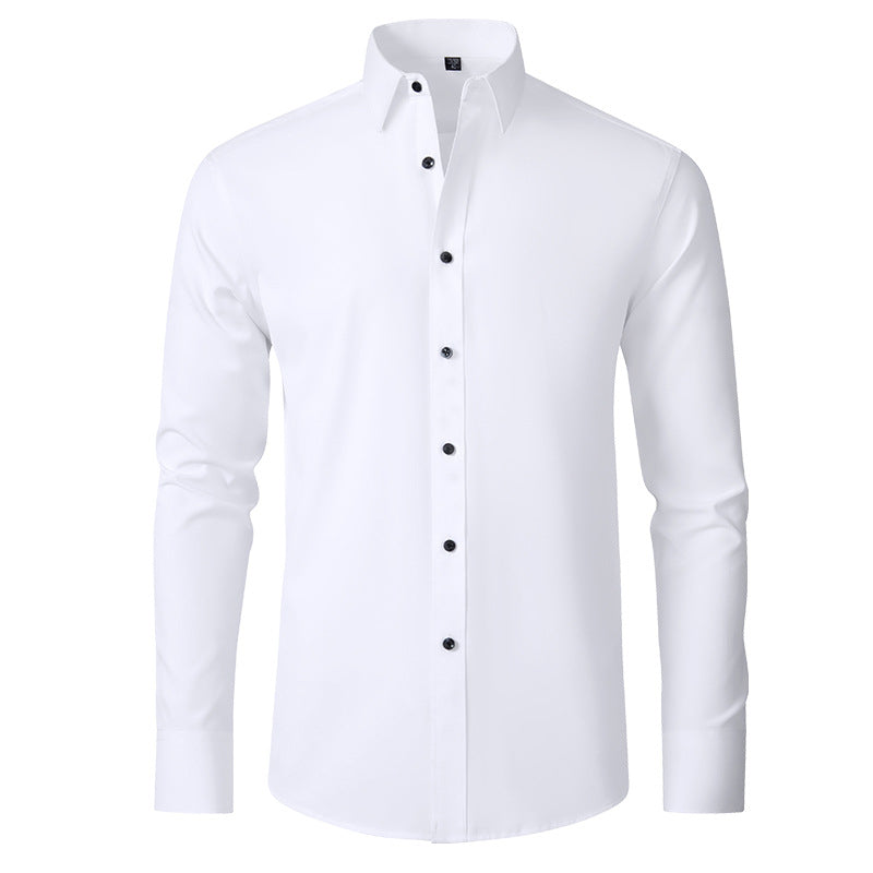 Men's Slim Fit Crease-Resistant Stretch Formal Shirt