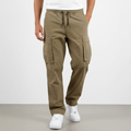 Men's Loose-Fit Cotton Utility Cargo Joggers