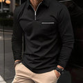 Men's Long Sleeve Breathable Piqué Polo