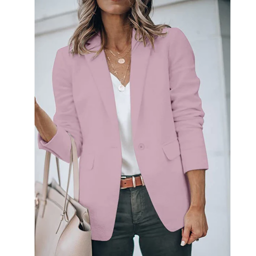 Women's Lightweight Open-Front Workwear Blazer