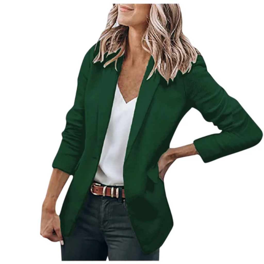Women's Lightweight Open-Front Workwear Blazer