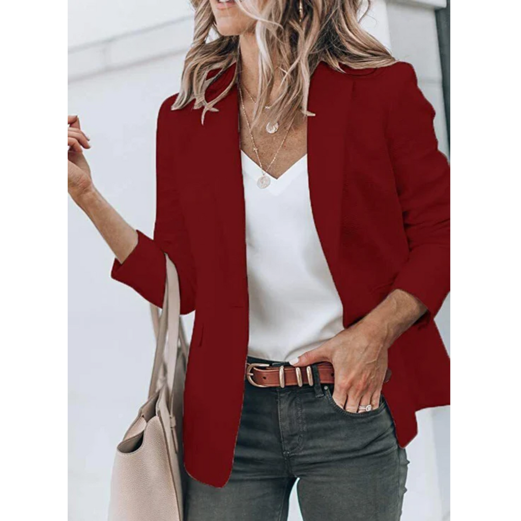 Women's Lightweight Open-Front Workwear Blazer