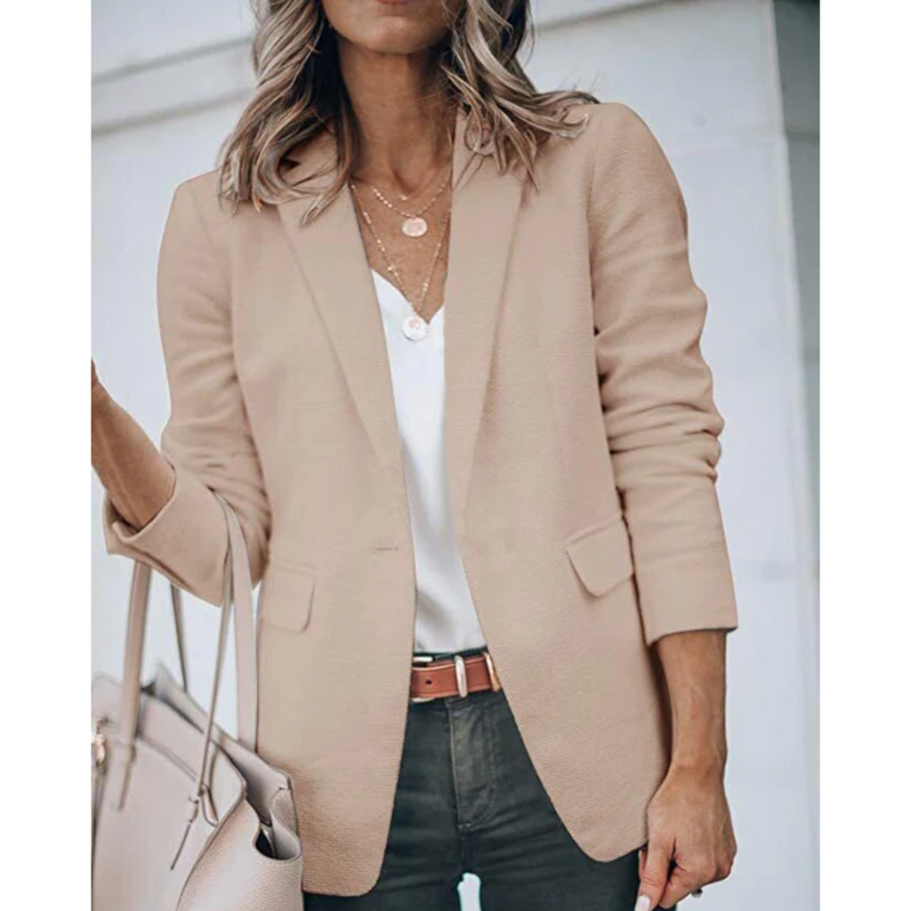 Women's Lightweight Open-Front Workwear Blazer