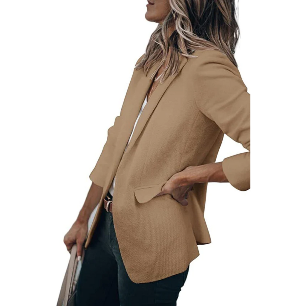 Women's Lightweight Open-Front Workwear Blazer