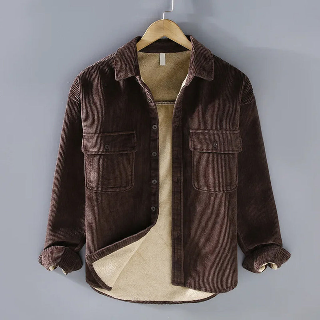 Men's Button-Through Corduroy Overshirt