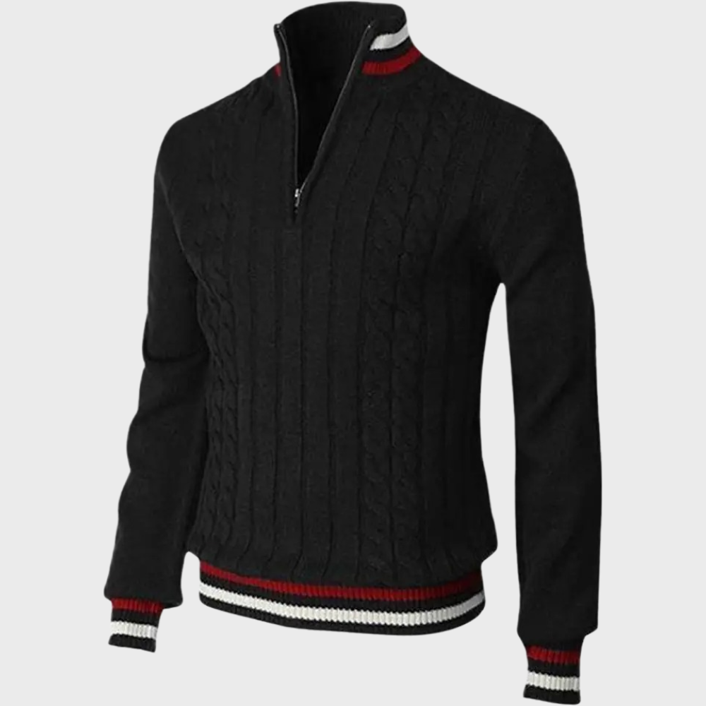 Men's Smart Casual Half-Zip Pullover