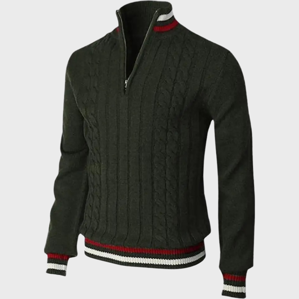 Men's Smart Casual Half-Zip Pullover