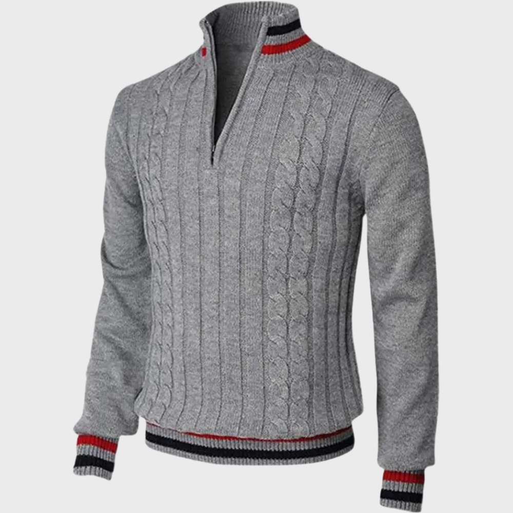 Men's Smart Casual Half-Zip Pullover