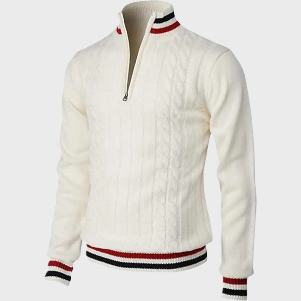 Men's Smart Casual Half-Zip Pullover