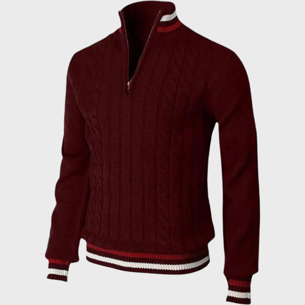 Men's Smart Casual Half-Zip Pullover