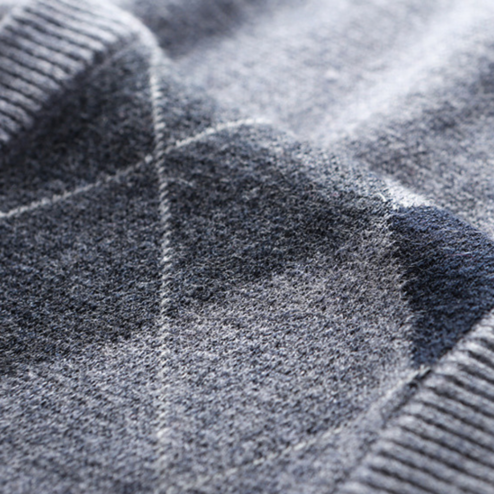 Men's Tailored Printed V-Neck Knit Tank