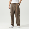 Men's Multi-Pocket Loose Cotton Cargo Trousers