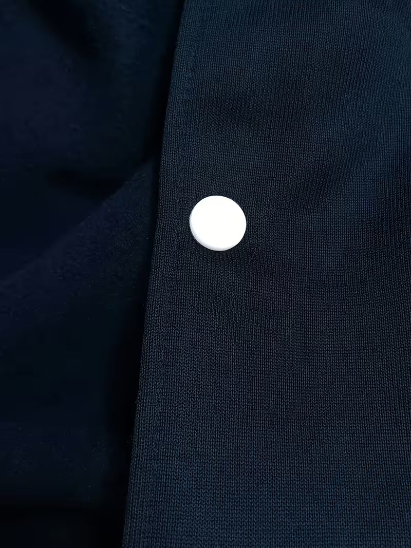 Men's Colour Block Zip-Up Baseball Jacket