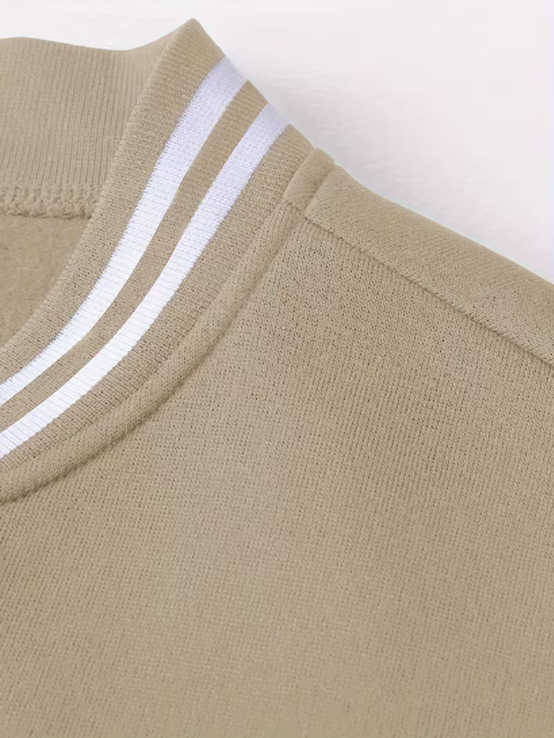 Men's Colour Block Zip-Up Baseball Jacket
