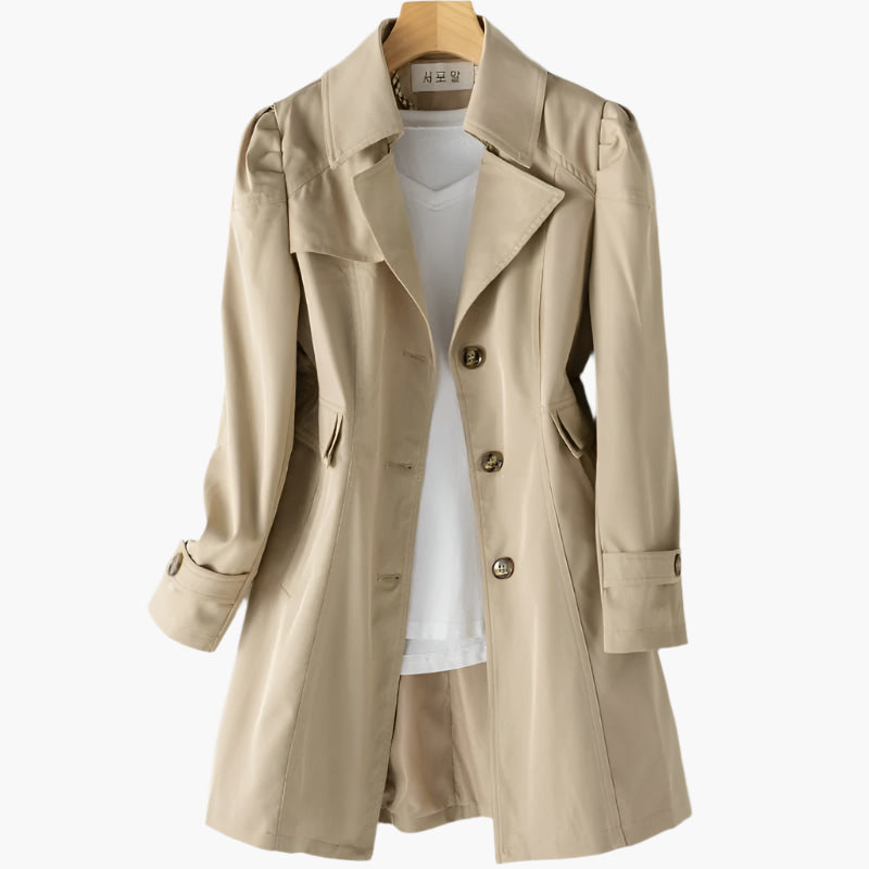 Women's Classic Single-Breasted Trench Mac