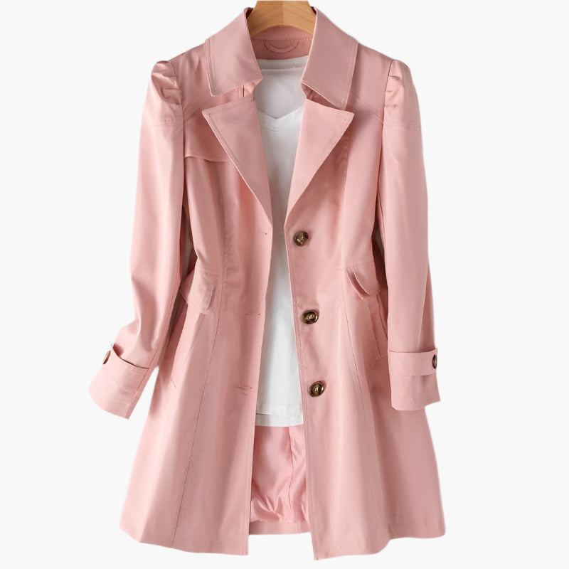 Women's Classic Single-Breasted Trench Mac