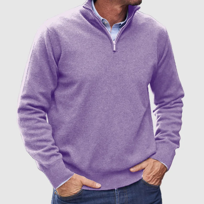 Men's Smart Quarter-Zip Knit Pullover