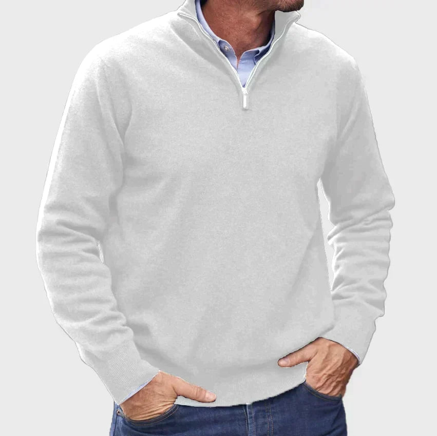 Men's Smart Quarter-Zip Knit Pullover