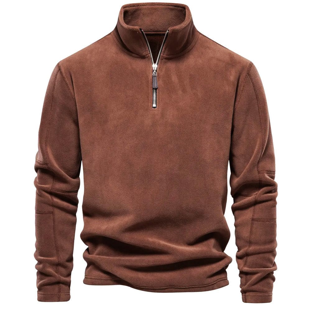 Men's Warm Quarter-Zip Fleece Pullover