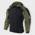 Men's Outdoor Half-Zip Hooded Tactical Top