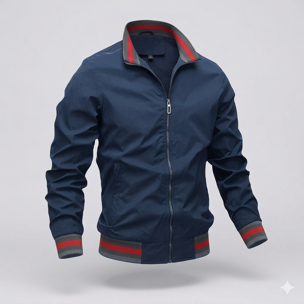 Men's Breathable Zip-Front Summer Jacket