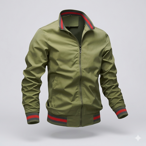 Men's Breathable Zip-Front Summer Jacket