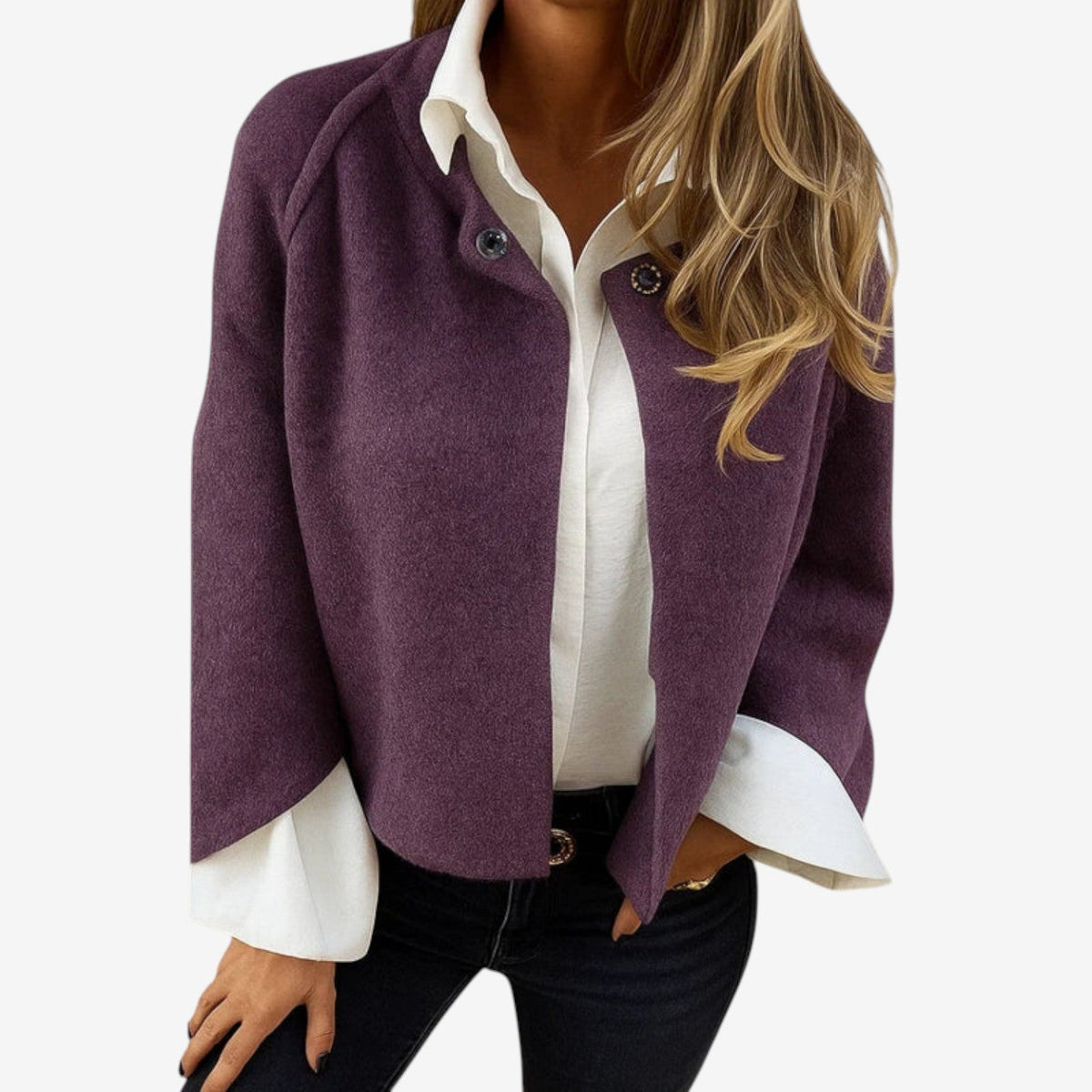 Women's Batwing Cropped Cape Layer