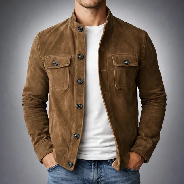 Men's Tailored Button-Front Field Jacket