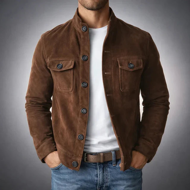 Men's Tailored Button-Front Field Jacket