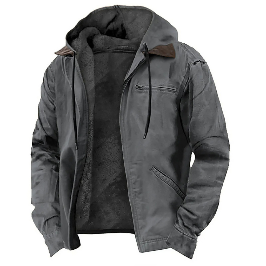 Men's Detachable Hood Padded Winter Jacket