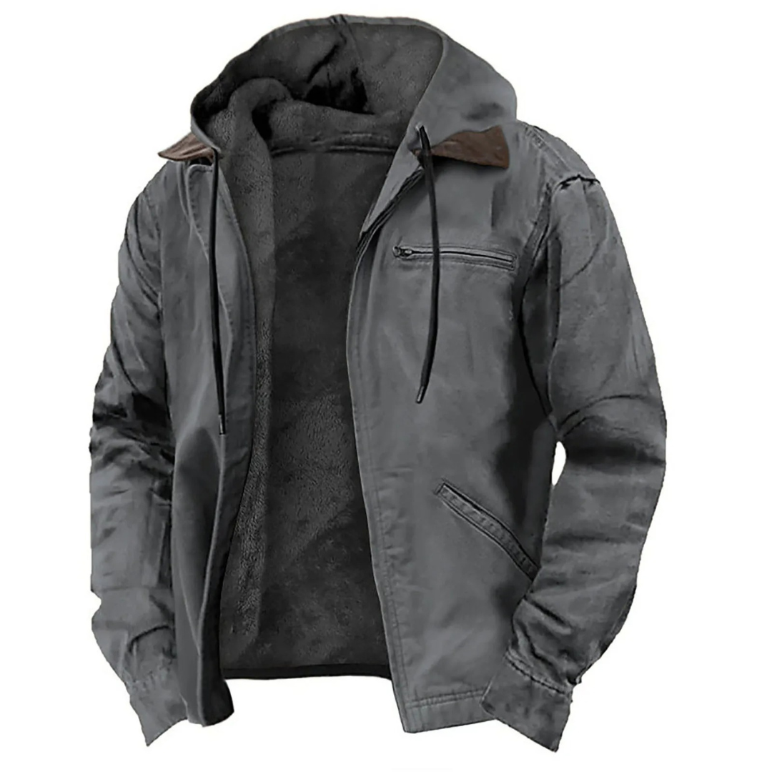 Men's Detachable Hood Padded Winter Jacket