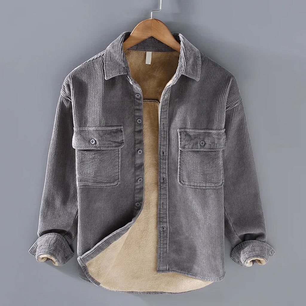 Men's Button-Through Corduroy Overshirt