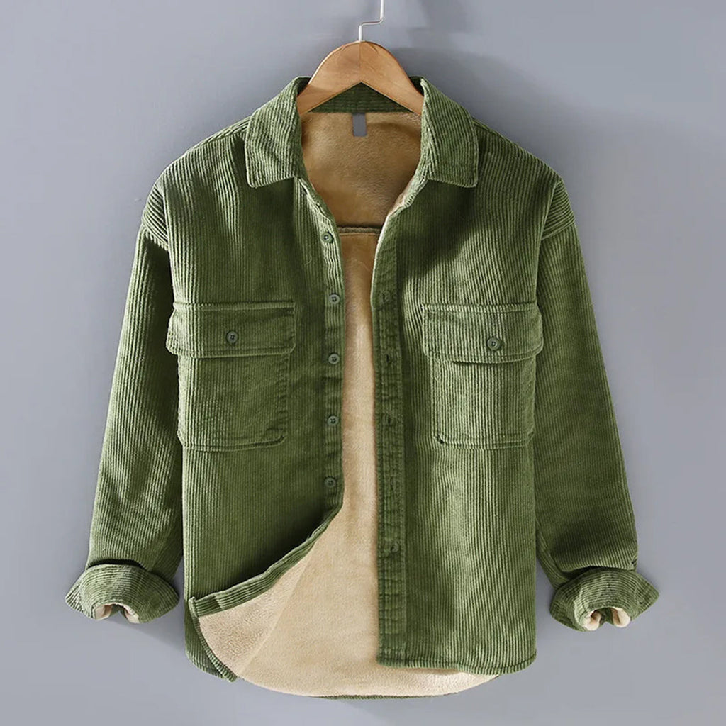 Men's Button-Through Corduroy Overshirt