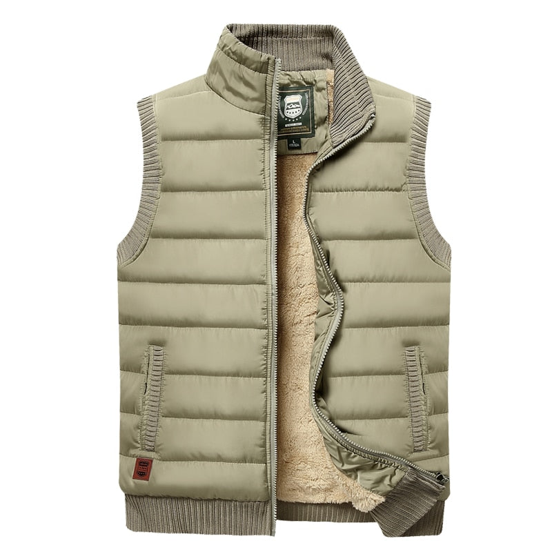 Men's Insulated Fur Lined Padded Gilet