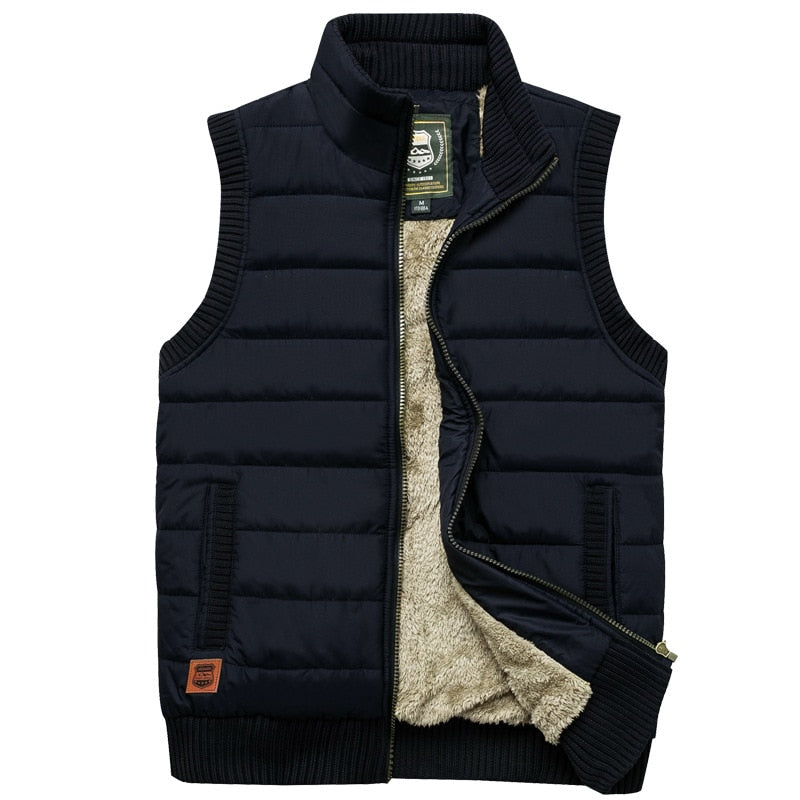 Men's Insulated Fur Lined Padded Gilet