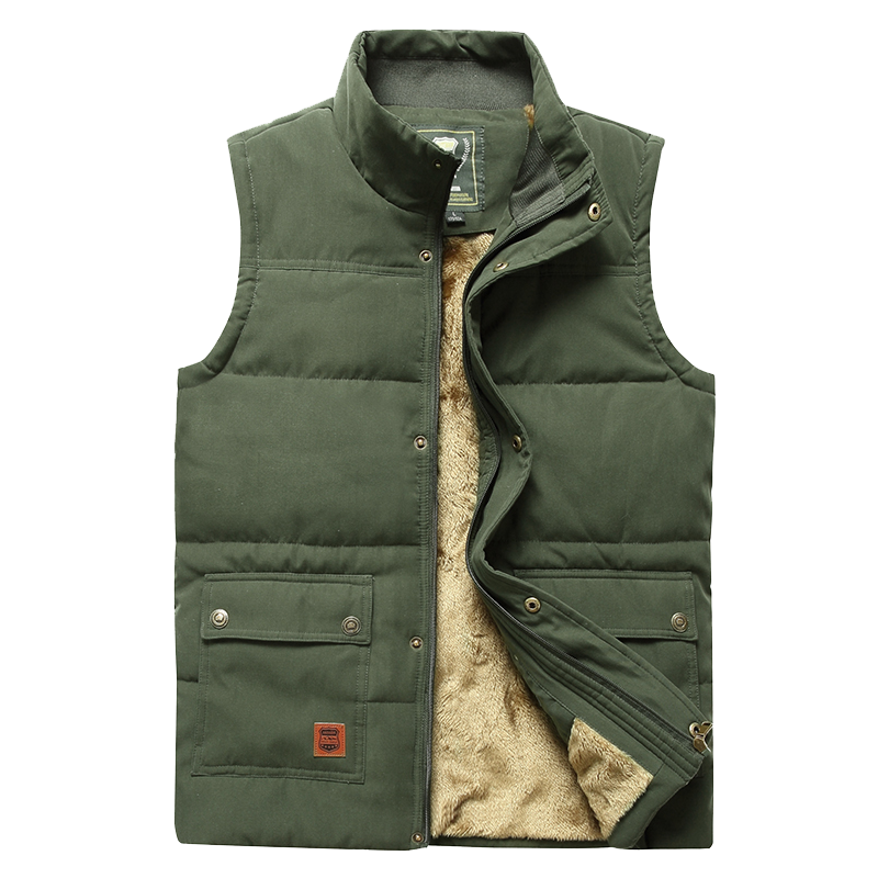 Men's Insulated Fur Lined Padded Gilet