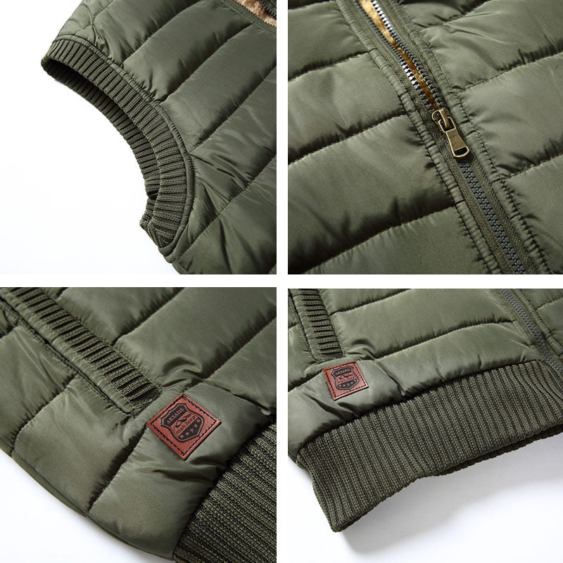 Men's Insulated Fur Lined Padded Gilet