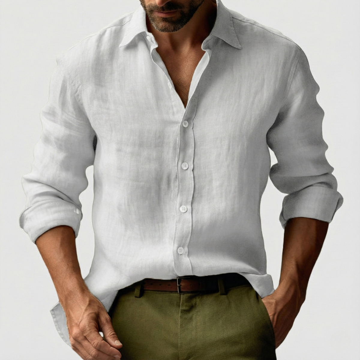 Men's Relaxed Retro Long Sleeve Shirt