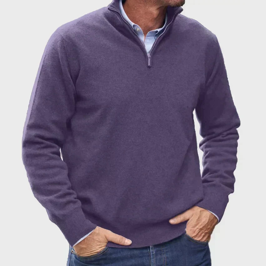 Men's Smart Quarter-Zip Knit Pullover