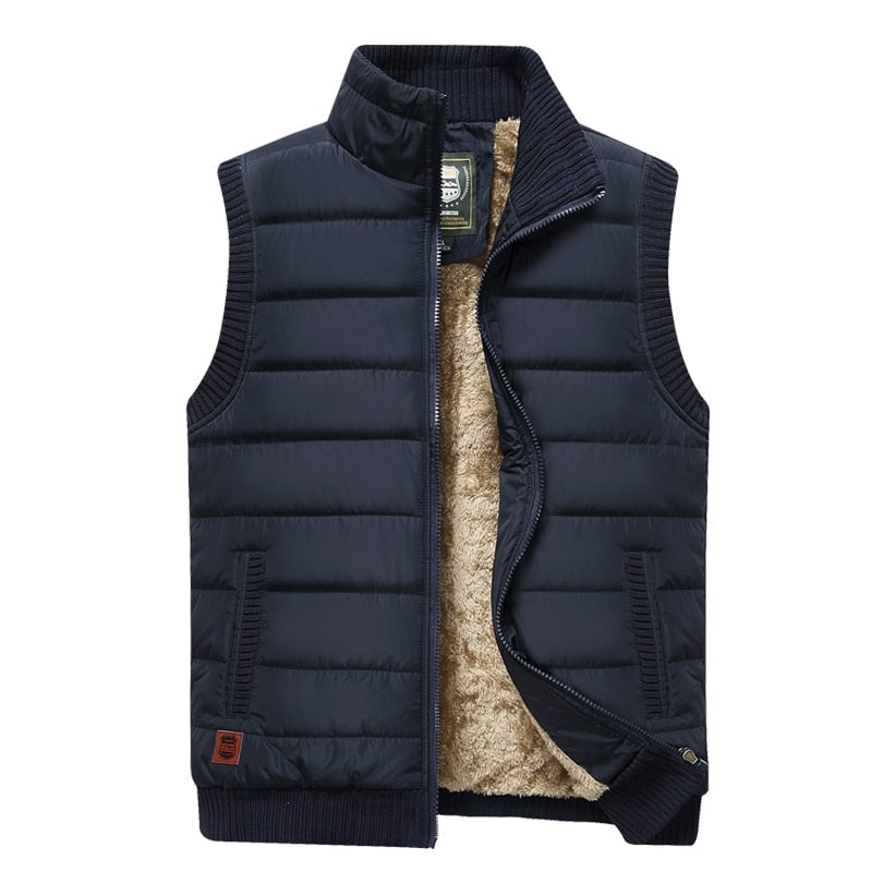 Men's Insulated Fur Lined Padded Gilet