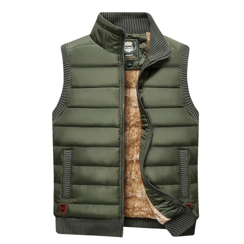 Men's Insulated Fur Lined Padded Gilet