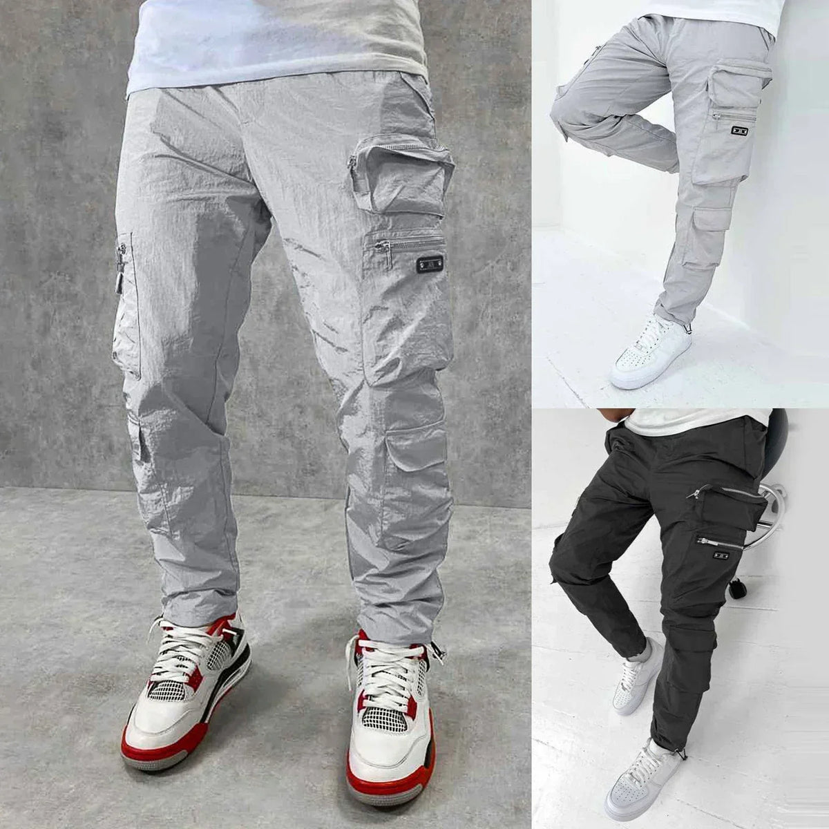 Men's Durable Outdoor Utility Cargo Trousers
