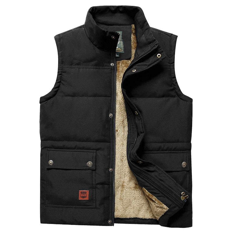 Men's Insulated Fur Lined Padded Gilet