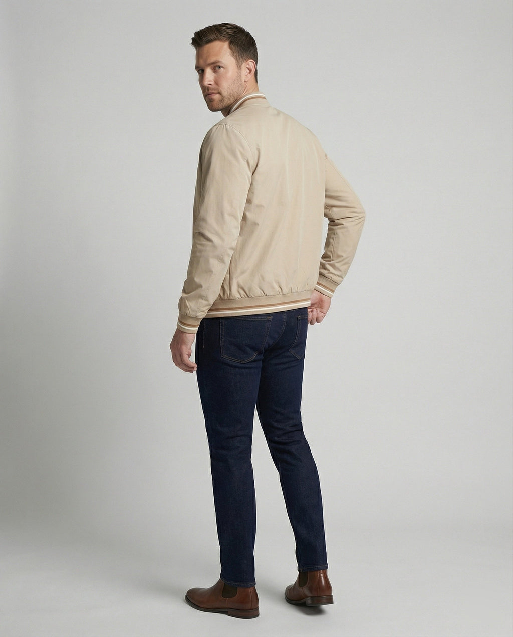 Men's Lightweight Water-Resistant Nylon Blouson