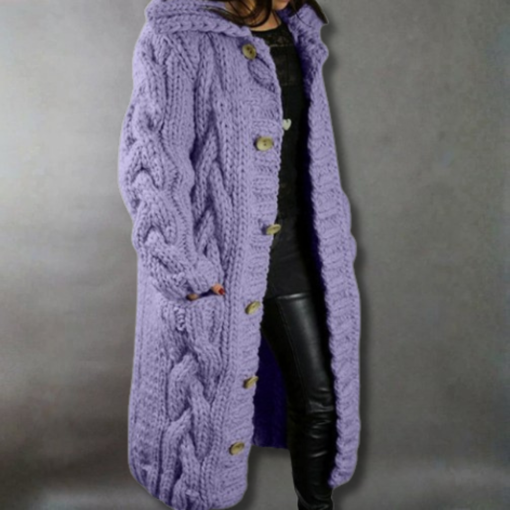 Women's Cosy Longline Tummy-Skimming Coat