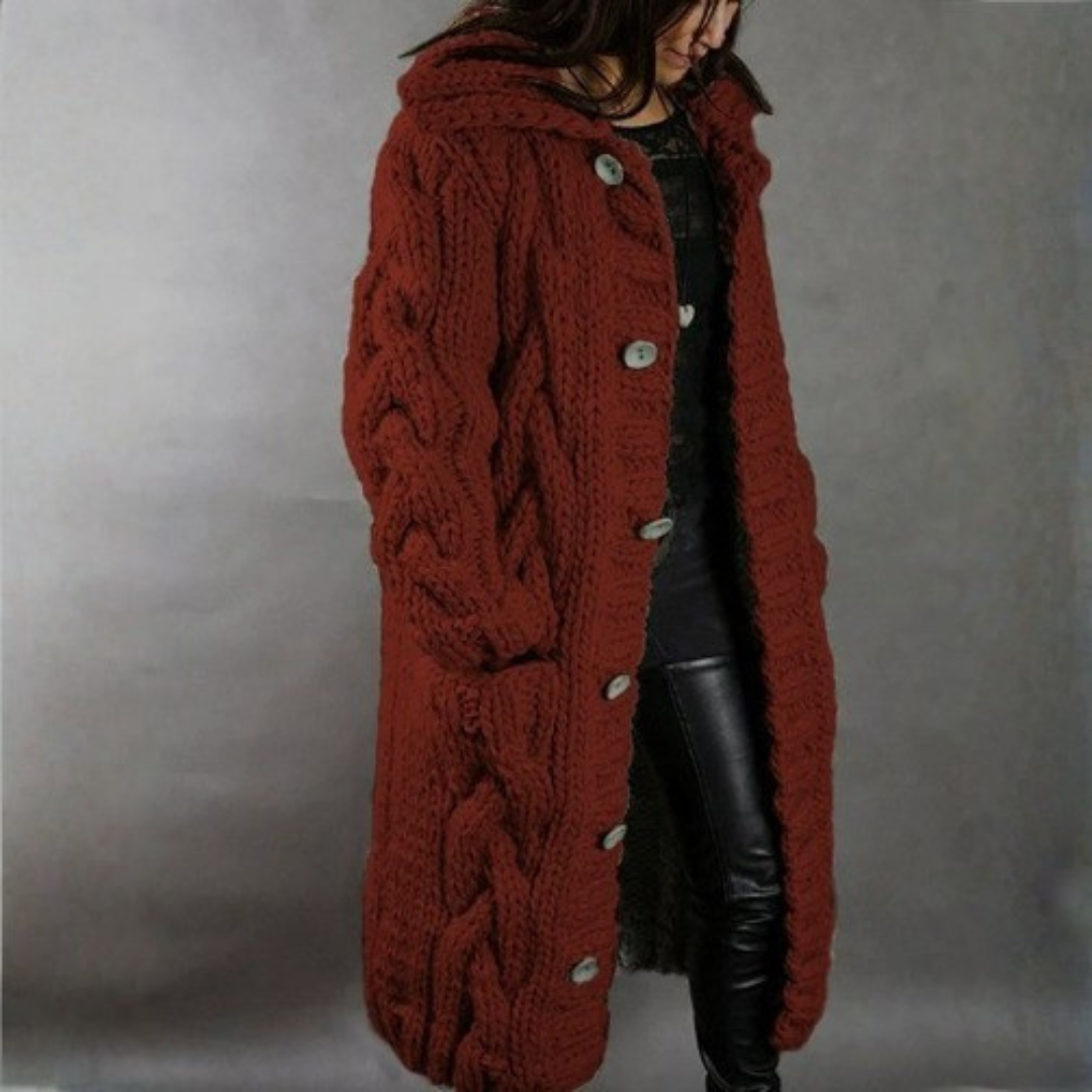 Women's Cosy Longline Tummy-Skimming Coat