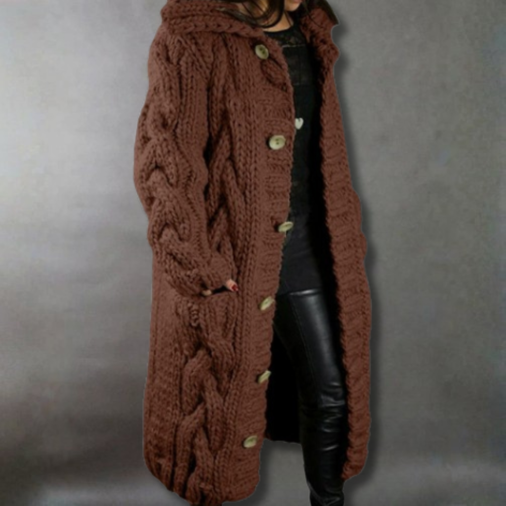 Women's Cosy Longline Tummy-Skimming Coat