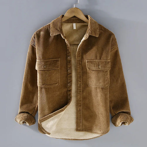 Men's Button-Through Corduroy Overshirt